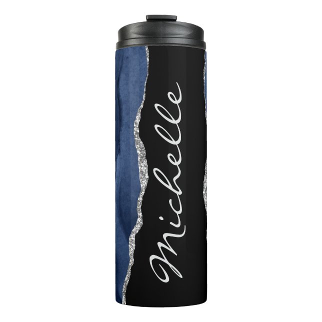 Personalised Agate Thermal Tumbler (Front)