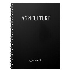 Personalised Agriculture Subject Notebook