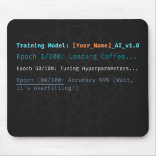 Personalised AI Model Training Developer Mouse Pad