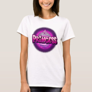 Personalised Airbrush princess design T-Shirt