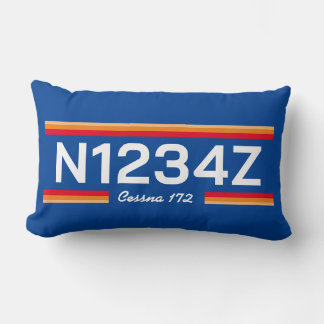 Personalised Aircraft Number Lumbar Cushion