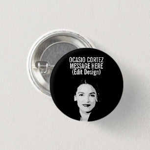 Personalised Alexandria Ocasio-Cortez 3 Cm Round Badge