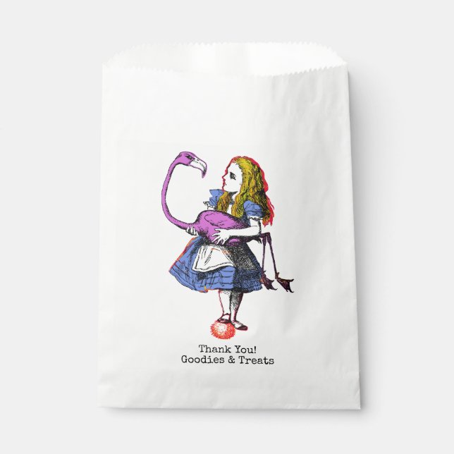 Personalised Alice In Wonderland Favour Bags (Front)