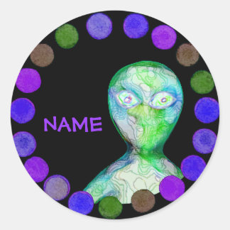 Personalised aLiEn Sticker