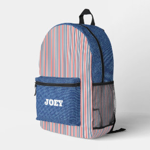Personalised All-American Printed Backpack