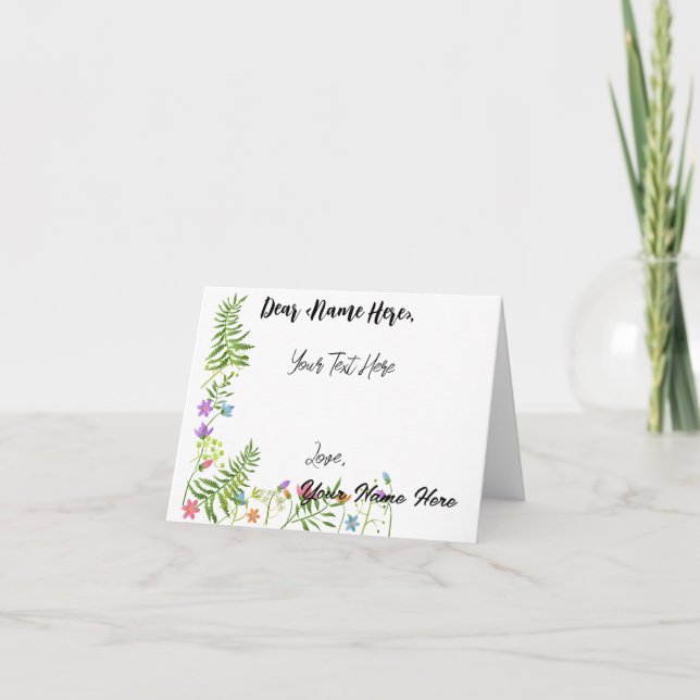 Personalised All Purpose Greetings Card (Front)