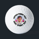 Personalised All Spooky Font Fun Photo Golf Balls<br><div class="desc">Custom personalised All Spooky Font Fun Text Photo / Logo Golf Balls template - Version 1. A large capitalised 'scary font' upper and lower text lines allows for a clear bold statement that is easily read, for your message, name, or other text. See our other templates for alternative fonts and...</div>