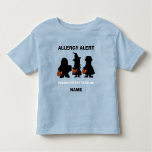 Personalised Allergy Alert Halloween Do Not Feed Toddler T-Shirt