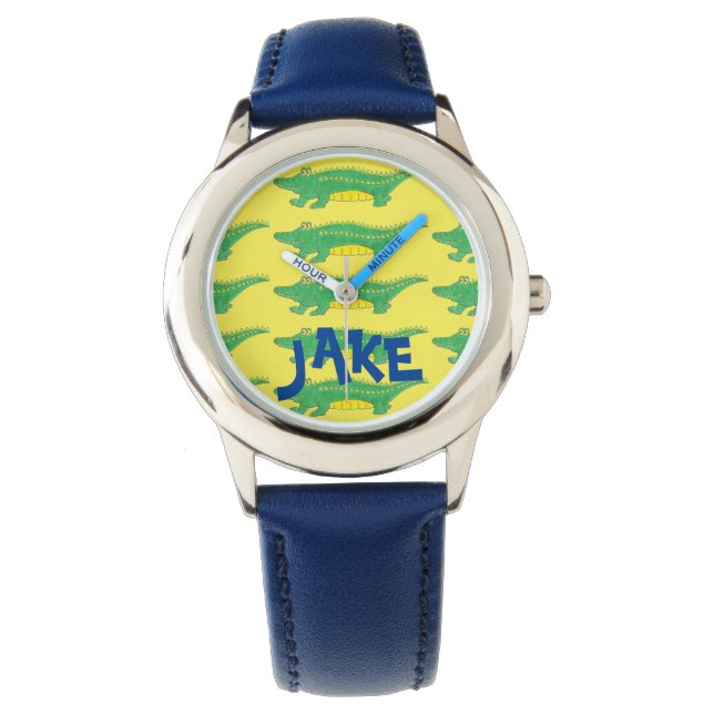 Personalised Alligator Gator Crocodile Croc Watch (Front)