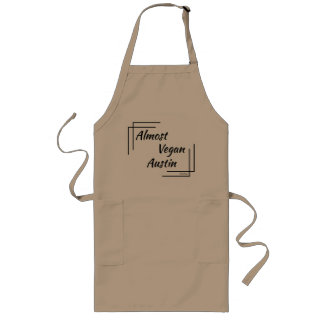 Personalised Almost Vegan Apron with Basic Design