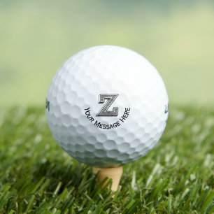 Personalised Alphabet z Golf Balls