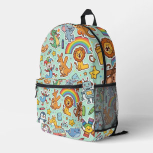 Personalised Alphaland Kids Rainbow Backpack 