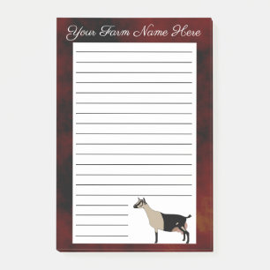 Personalised Alpine Dairy Goat Post-it Notes
