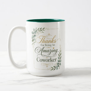 Personalised Amazing Coworker Retirement Two-Tone Coffee Mug