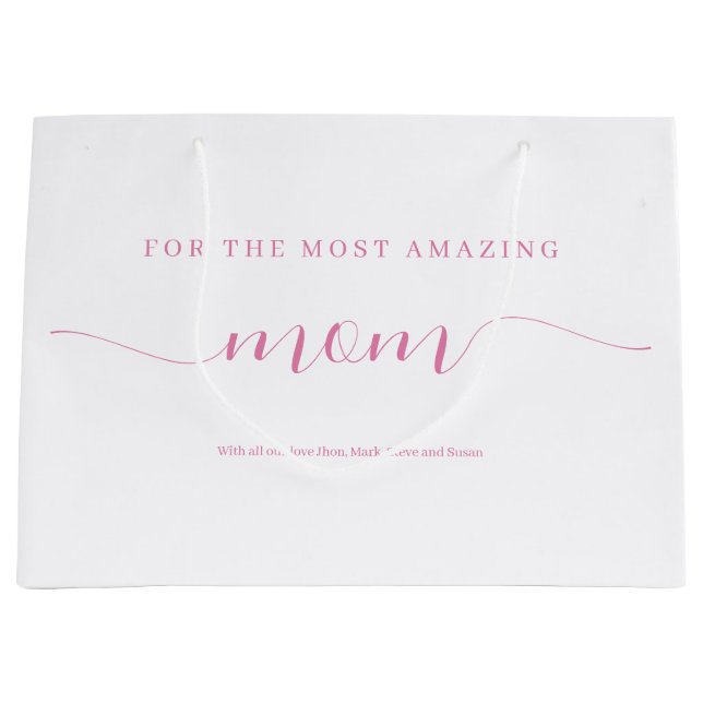 Personalised Amazing Mum Bundle Gift Set Large Gift Bag (Front)