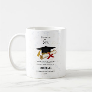 Personalised Amazing Son Graduation Coffee Mug