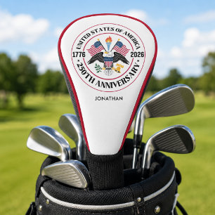 Personalised America 250th Anniversary Golf Head Cover