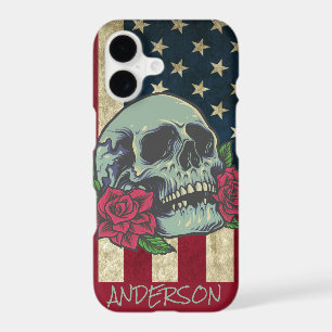 Personalised American Blue Skull