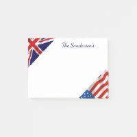 Personalised American British Flags Patriotic 