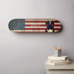 Personalised American Bull Dog Skateboard