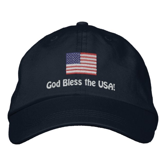 Personalised American Flag Hat (Front)