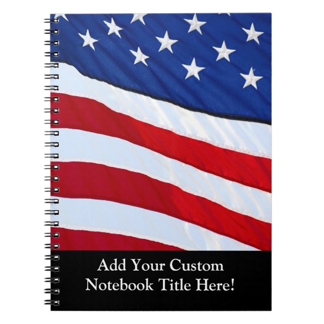 Personalised American Flag Patriotic Journal (Front)