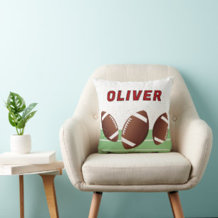 Personalised American Football Balls Name Cushion