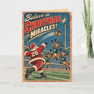 Personalised American Football Christmas Holiday Card