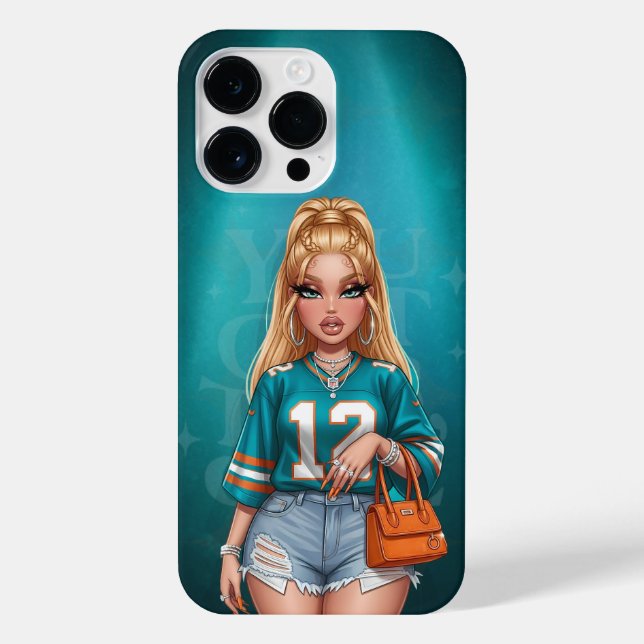 Personalised American Football Fan Phone Case (Back)