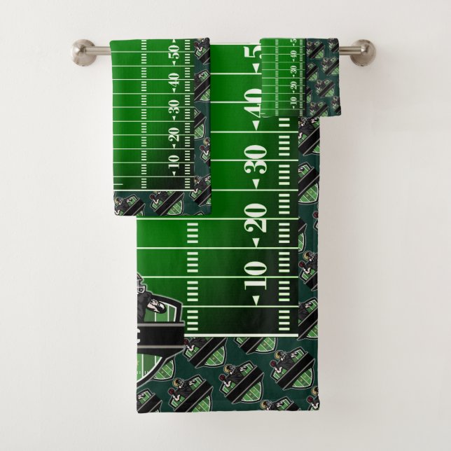 Personalised American Football Theme Bath Towel Se (Insitu)