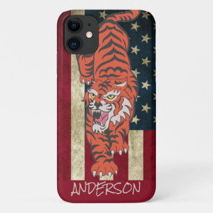 Personalised American Orange Tiger Case-Mate iPhone Case