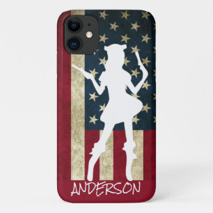 Personalised American Pirate Girl Case-Mate iPhone Case