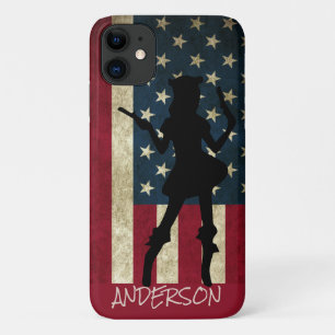 Personalised American Pirate  lady Case-Mate iPhone Case