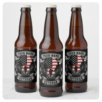 Personalised American Veteran Proud Vet USA Flag  