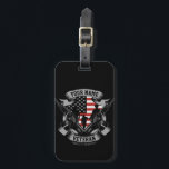 Personalised American Veteran Proud Vet USA Flag Luggage Tag<br><div class="desc">Personalised American Veteran Proud Vet USA Flag featuring Soldiers with Firearms and American Flag Design. Personalised with your Name,  Custom Text and Location! Perfect gift for that special person in your life!</div>