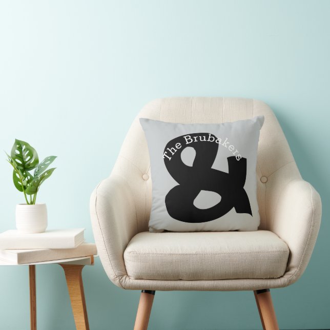 Personalised Ampersand Pillow (Chair)