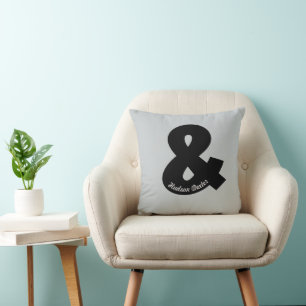 Personalised Ampersand Pillow