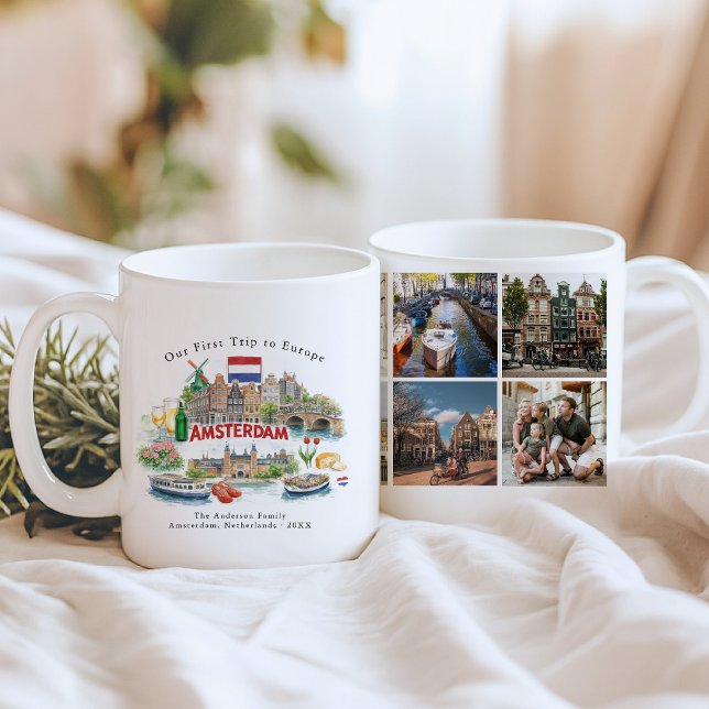Personalised Amsterdam Travel Photo Mug (Creator Uploaded)