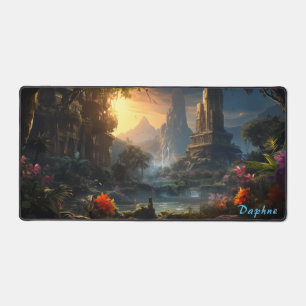 Personalised Ancient Ruins in the Forest Desk Mat