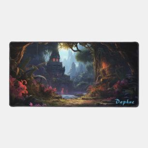 Personalised Ancient Ruins in the Forest Desk Mat