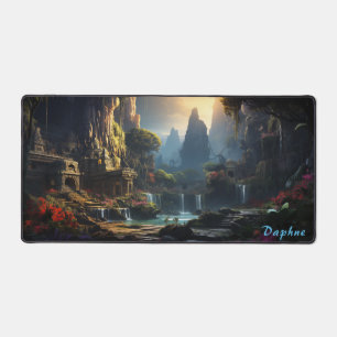 Personalised Ancient Ruins in the Forest Desk Mat