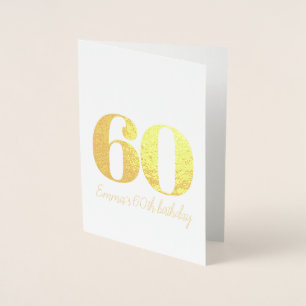 Personalised and sophisticated birthday foil card