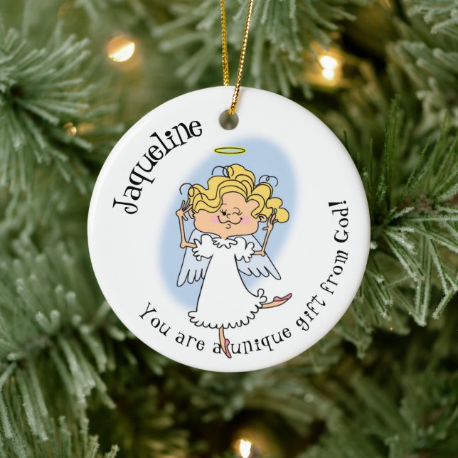 Personalised Angel Gift from God Ornament (Tree)