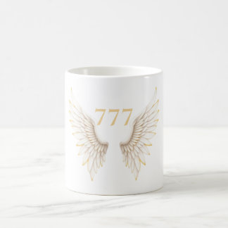 Personalised Angel Number with Elegant Wings Coffee Mug