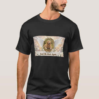 Personalised Angel Wings Pet Memorial Portrait T-Shirt