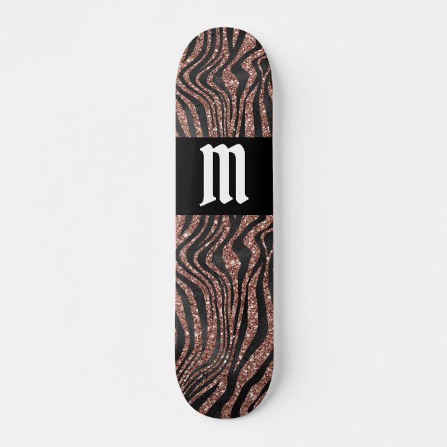 Personalised Animal Print Skateboard (Front)