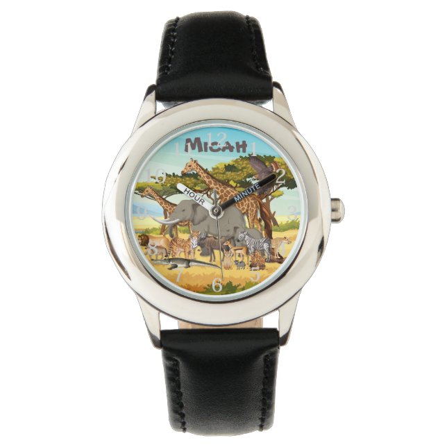Personalised Animals of Africa Watch (Front)