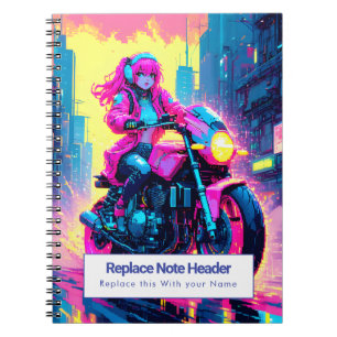 Personalised Anime Themed Notebook