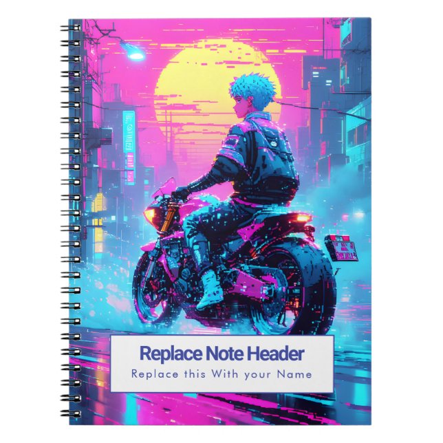 Personalised Anime Themed Notebook (Front)