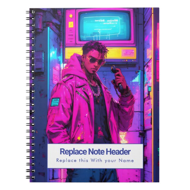 Personalised Anime Themed Notebook (Front)